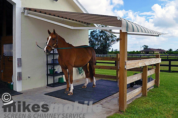 Mike's Mobile Screen & Chimney Service - Mounting Awnings