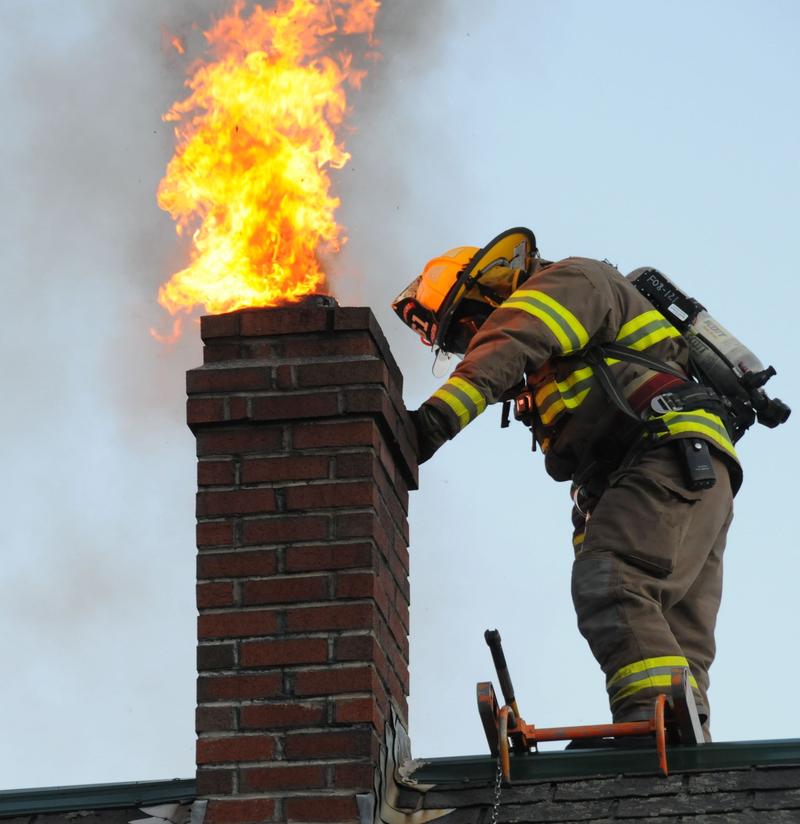 firefighter-chimney-fire